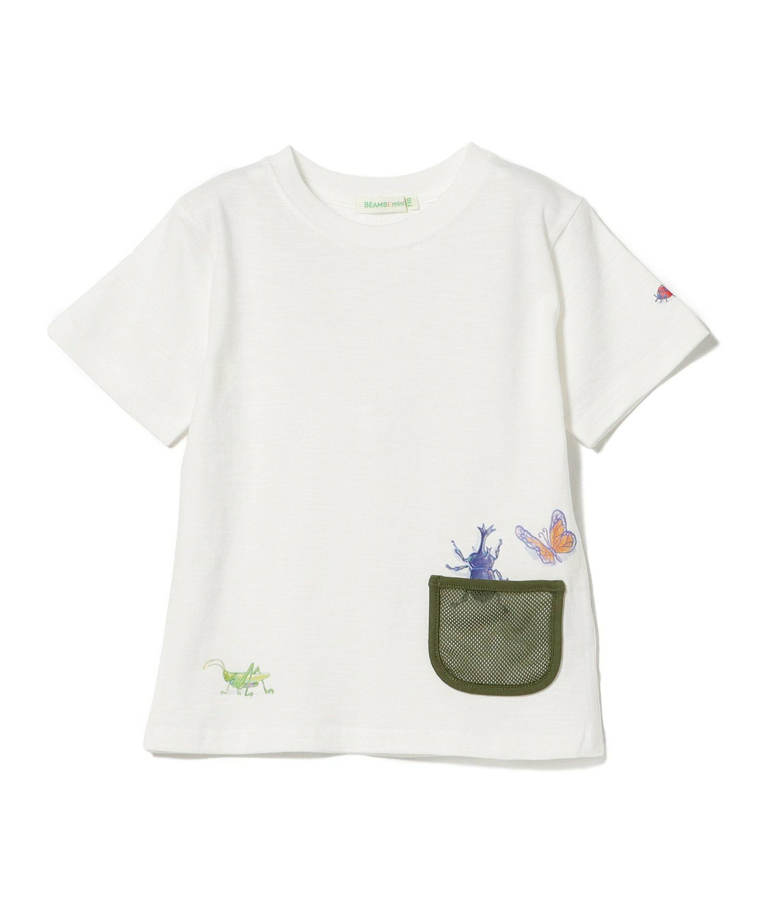 BEAMS mini / メッシュポケット 昆虫Tシャツ (90~130cm)